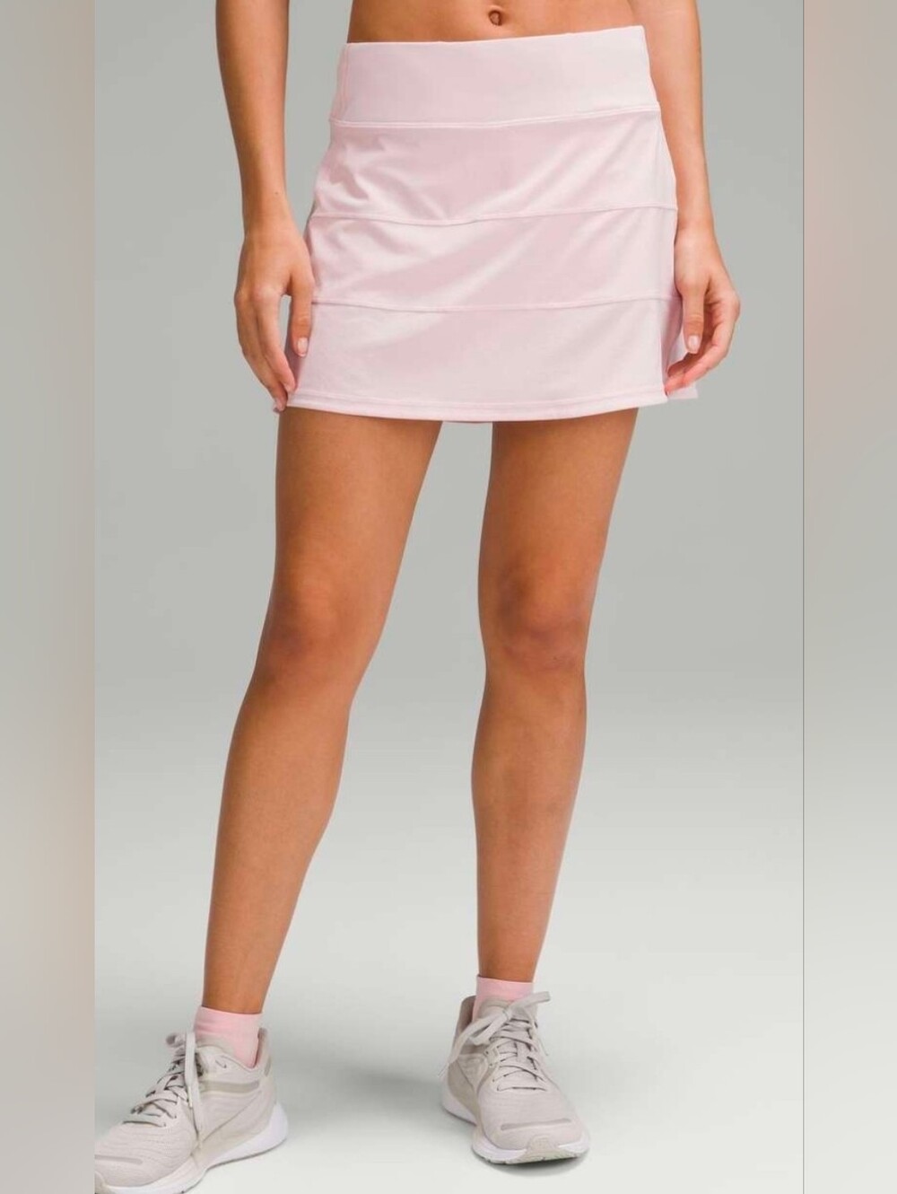 Lululemon Pace Rival Mid-Rise Skirt Pink Peony Size 4 Tennis Golf Athletic Skort